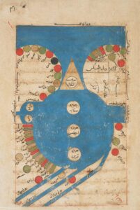 Persian geographer al-Istakhri’s 10th century map of the Mediterranean Sea (Balkhi School of Geographers)