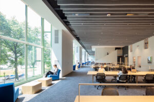 Hayden Library's second floor reading room